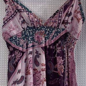 Boho Purple Layered Dress